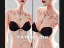 Sims 4 — PERSONA - Tattoo XVIII by simsbypersona — INK Collection: TATTOO 018 - Item Details -