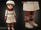 Sims 4 — Infant - Cozy suede boots with soft faux fur cuffs by Garfiel — Soft infant winter boots featuring a smooth