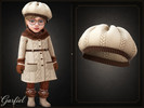 Sims 4 — Infant - Cozy knit beret with cable texture and ribbed trim by Garfiel — A charming infant beret featuring a