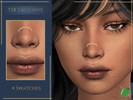 Sims 4 — Olivia Nose Chain Piercing by Pitted0live — Cute nose tip chain piercing Works on most nose presets, scales with