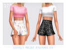 Sims 4 — Lovely Night Pajama 9 by Black_Lily — YA, A, Teen