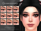 Sims 4 — Melanie Brows HQ by Caroll912 — A 9-swatch defined, gradiented eyebrows in different tones of black, brown,