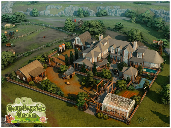 Sims 4 — MM Big Luxury Farm by Merin_Martini — My Sims 4 lots some are inspired from random pictures that I found on the