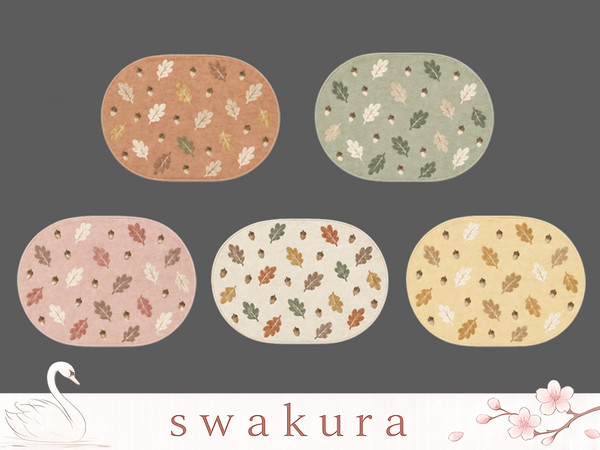 Sims 4 — KOMOREBI Rug by Swakura — KOMOREBI Baby Crib