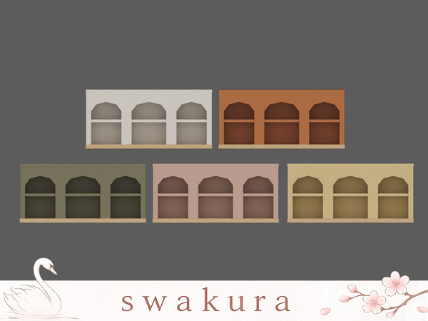 Sims 4 — KOMOREBI Storage Shelf by Swakura — KOMOREBI Baby Crib
