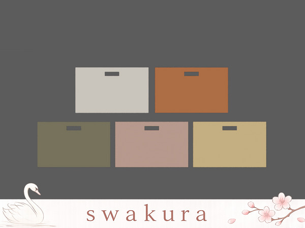 Sims 4 — KOMOREBI Basket by Swakura — KOMOREBI Baby Crib