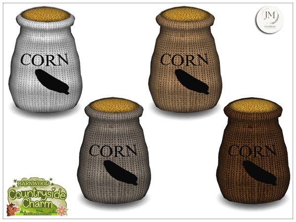 Sims 4 — Jomsims Countryside charm mercantile bag of corn kernels by jomsims — Step into the warm atmosphere of a