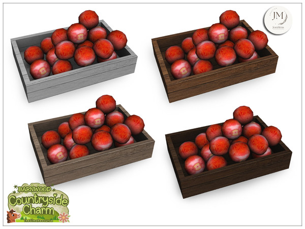 Sims 4 — Jomsims Countryside charm mercantile deco fruits1 by jomsims — Step into the warm atmosphere of a traditional