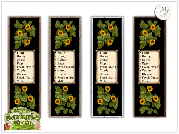 Sims 4 — Jomsims Countryside charm mercantile wall painting2 by jomsims — Step into the warm atmosphere of a traditional