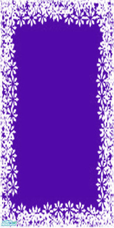Sims 2 — flower border by skinflin — flower border on mauve purple wall