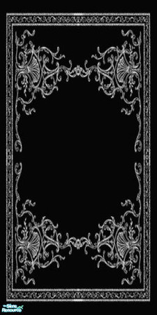 Sims 2 — mask by skinflin — black wall with details very art deco