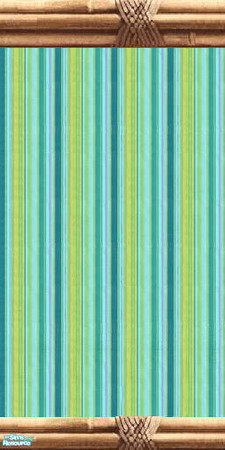 Sims 2 — jsf2TurqStripeBamboo by jsf — From jsf Designs exclusively for TSR. Please do not clone or distribute beyond