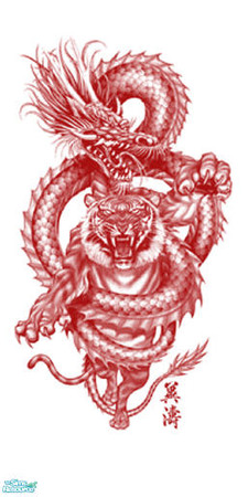 Sims 2 — chiensedragon+tiger set - Individual Ite by skinflin — 