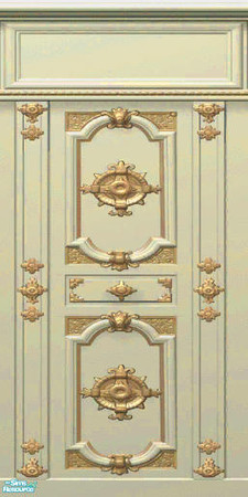 Sims 2 — Cream and gold paneling by hritza —  TSRAA 