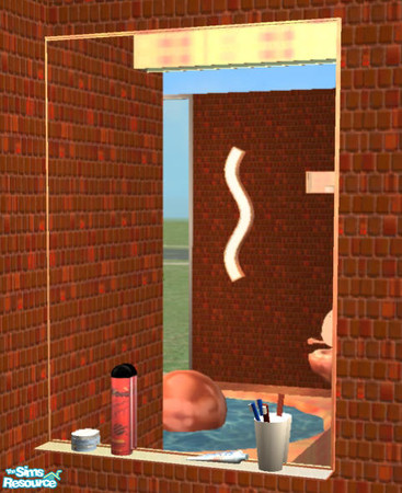 Sims 2 — Sorrel Bathroom - Mirror by Cloisonne — 