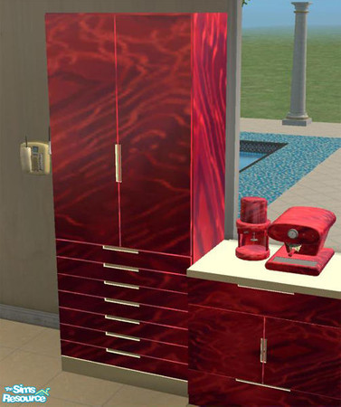 Sims 2 — Atomic Kitchen - Tall unit by Cloisonne — 
