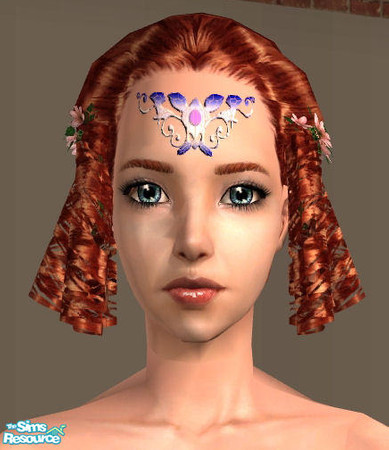 Sims 2 — Tiara - Blue by tiefliga — Face Jewelry for sims of all ages and both genders