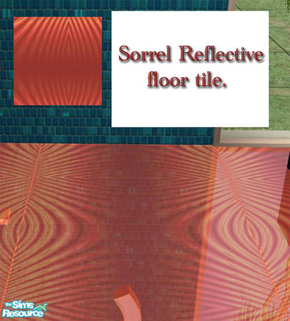 Sims 2 — Sorrel Bathroom - Reflective floor by Cloisonne — Warning!! Using to many of these tiles in a room may slow your