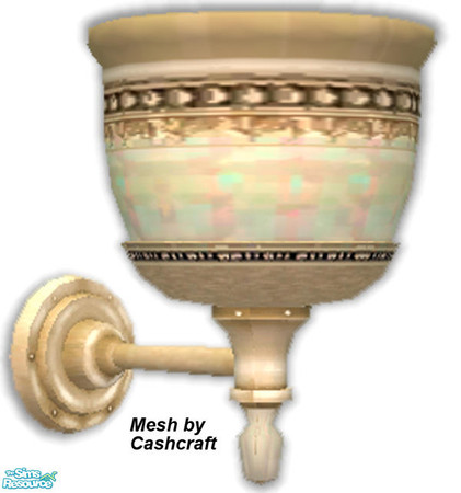 Sims 2 — Happy Home Wall Sconce by dancingaphrodite — I'd play Sally Goodin all day if I could, but the lord and my wife