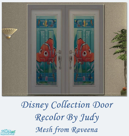 Sims 2 — Judy Disney Collection Door  5 by judyhugsnoopy — Recolor of Raveena "Designer Door - Straight" You