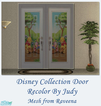 Sims 2 — Judy Disney Collection Door 2 by judyhugsnoopy — Recolor of Raveena "Designer Door - Straight" You
