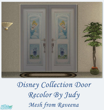 Sims 2 — Judy Disney Collection Door 1 by judyhugsnoopy — Recolor of Raveena "Designer Door - Straight" You
