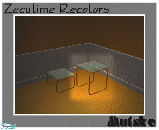 Sims 2 — Zecutime Recolors Orange - Endtable by Mutske — Frame in Orange.