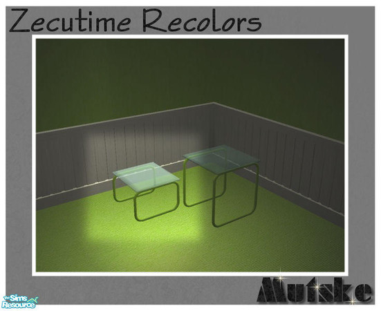 Sims 2 — Zecutime Recolors Lime - Coffeetable by Mutske — Frame in Lime.