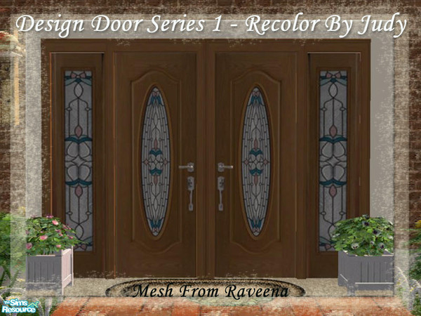 Sims 2 — Judy Design Door Set 1 - Door by judyhugsnoopy — Recolor of Raveena "Designer Door" You must need to