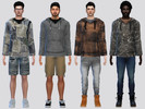 Sims 4 — Taku Rugged Sweatshirt by McLayneSims — TSR EXCLUSIVE