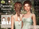 Sims 4 — Pastoral Hairstyle Maxis Match Set by Shimydimsims — Hi ! I hope you will like this hairstyle, it's a long messy