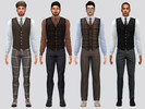 Sims 4 — Weaver Vest Shirt by McLayneSims — TSR EXCLUSIVE