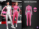 Sims 4 — Race Day - Female Racing Suit and Helmet Pose Accessory by WisteriaSims — Bring the excitement of race day to