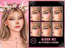 Sims 4 — SH - Blush 2 Deer Halloween 2026 by Sunset_Haven — - 6 variations, lighter and darker - For Female