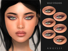 Sims 4 — Kelly Eyeliner by ANGISSI — PREVIEWS MADE USING HQ MOD 6 colors