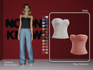 Sims 4 — Nadia knitted tube top with lace details by MissValentine142 — 24 Shades