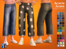 Sims 4 — Acacia Jeans for Child by rustys_cc — a Cute Stitch Point Jeans for Kids
