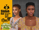 Sims 4 — Shiloh Hair by GoAmazons — Braids for long curly hair with strands.