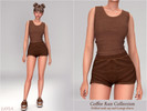 Sims 4 — Layla - Ribbed Tank Top and Lounge Shorts by Layla — Coffee Run Collection