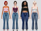 Sims 4 — Sirena Denim Jeans by McLayneSims — TSR EXCLUSIVE