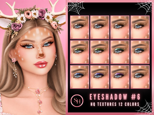 Sims 4 — SH - Eyeshadow 6 Halloween 2026 by Sunset_Haven — - 12 colors - For Female