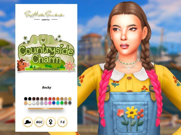 Sims 4 — SHS_Quinn_RecolorHair by sehablasimlish — Hope you like it and enjoy it. Maxis Match