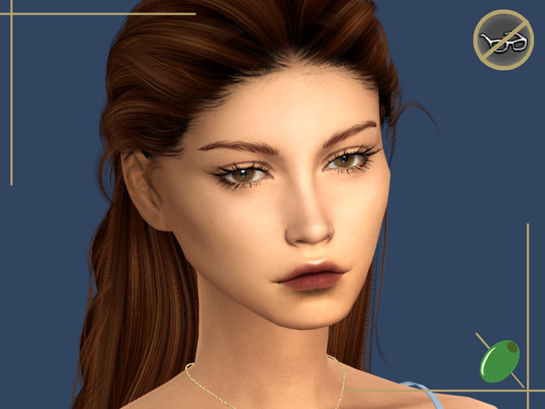 Sims 4 — Natasha 3D Lashes Glasses Contradict by Pitted0live — Long sultry alpha style eyelashes Top lash only swatches