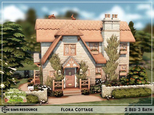 Sims 4 — Flora Cottage - Nocc by sharon337 — Residential Lot