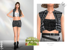 Sims 4 — VEST JACKET by ZNsims — Vest, coat, sleeveless, casual, texture