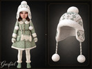Sims 4 — Toddler - Nordic winter hat with ear flaps and pom poms by Garfiel — A cozy toddler winter hat featuring a soft