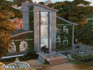 Sims 4 — October Atrium l noCC by simZmora — A spacious four-bedroom, five-bathroom build made for cool autumn evenings,