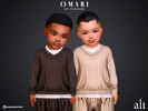 Sims 4 — OMARI set - toddler by ali1 — V-Neck Sweater and Vest. Shorts and Pants