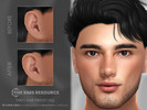 Sims 4 — Theo Ear Preset HQ by Caroll912 — A medium-sized ear preset for male Sims. Preset is suited for Teen - Elders