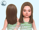 Sims 4 — Evelia Hairstyle - Toddler Conversion by simstrouble — A sleek, medium-length hair featuring a middle part, soft